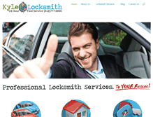 Tablet Screenshot of kyle-locksmith.com